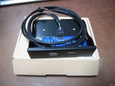 Лот: 15026662. Фото: 1. Панель фронтальная с USB 2.0 портами... Шлейфы, кабели, переходники