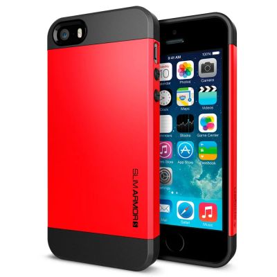 Лот: 3562799. Фото: 1. Spigen SGP Slim Armor (Red) для... Чехлы, бамперы