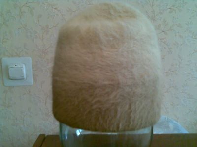 Лот: 3832952. Фото: 1. бежевая шапочка из ангорки - 56. Головные уборы