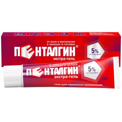 Лот: 23989435. Фото: 1. Пенталгин Экстра Гель 5% 50г. Лекарства