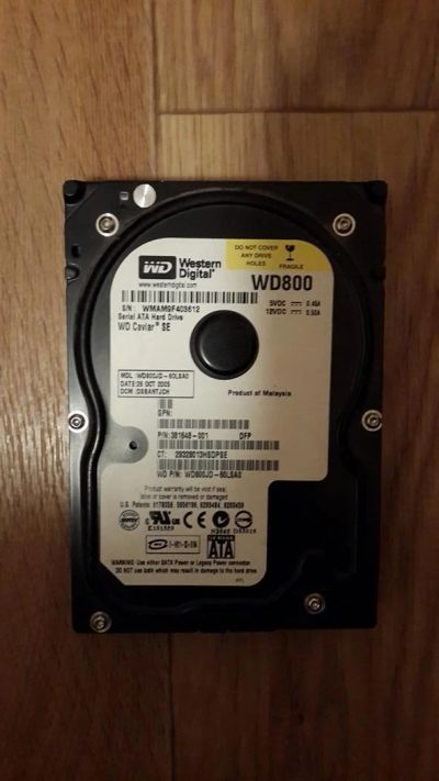 Лот: 3302271. Фото: 1. Жесткий диск WD800JD-60LSA0. Жёсткие диски (HDD)