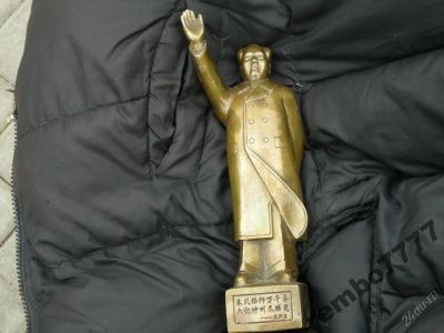 Лот: 5820581. Фото: 1. бюст мао. бронза.30см.лидер.соцреализм... Скульптуры