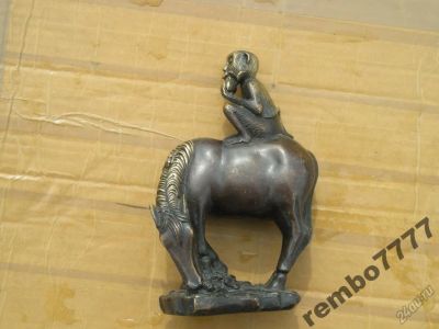 Лот: 5817678. Фото: 1. конь.лошадь.бронза .15см.камбоджа... Скульптуры