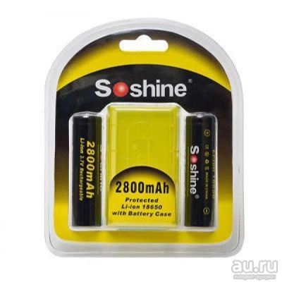Лот: 13260629. Фото: 1. Аккумулятор 18650 Soshine 3,7V... Расходные материалы, сменные насадки