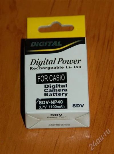 Лот: 763614. Фото: 1. Аккумулятор Casio NP-40 (Digital... Аккумуляторы, зарядные
