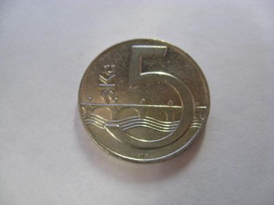 Лот: 6645536. Фото: 1. Чехия, 5 крон 1993 года. Европа