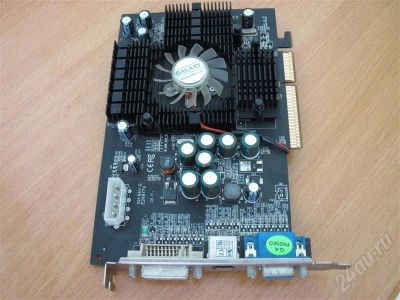 Лот: 365415. Фото: 1. AGP GF 6600 128MB. Видеокарты