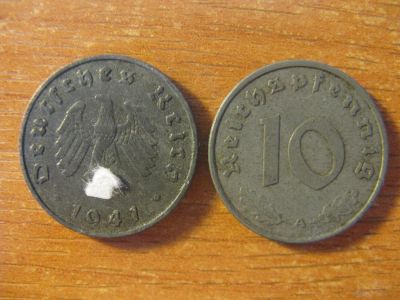 Лот: 10731995. Фото: 1. Германия 3 Рейх. 10 рейхспфеннигов... Германия и Австрия