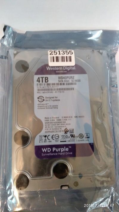 Лот: 13990319. Фото: 1. Жесткий диск HDD SATA 4Tb Western... Жёсткие диски (HDD)