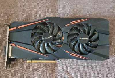 Лот: 12016966. Фото: 1. Видеокарта Gigabyte GTX 1070 8Gb... Видеокарты