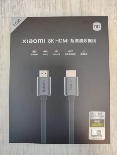 Лот: 21422384. Фото: 1. Кабель HDMI Xiaomi ORIGINAL 8K... Наушники, гарнитуры