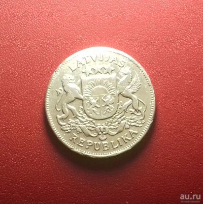 Лот: 17049617. Фото: 1. 2 лата 1925 года. Латвия. Серебро... Европа