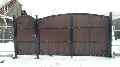 Лот: 17242502. Фото: 1. Ворота распашные "велюм". Ворота, заборы, шлагбаумы