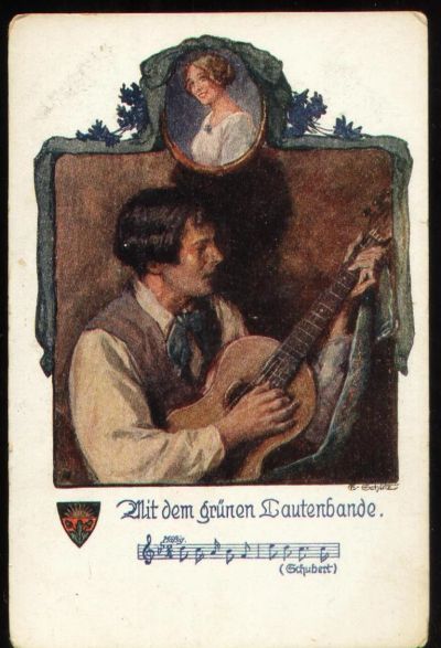 Лот: 18415588. Фото: 1. старинная , немецкая , художественная... Документы, ценные бумаги, письма