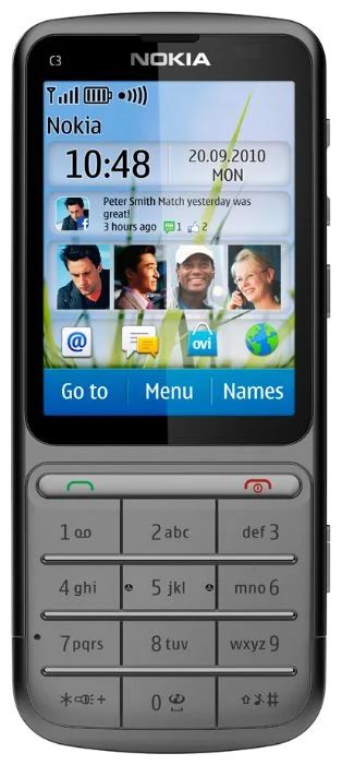 Лот: 4834699. Фото: 1. Nokia C3 touch and type. Кнопочные мобильные телефоны