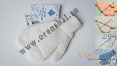 Лот: 3402308. Фото: 1. варежки на девочку фабрики оренбургский... Шарфы, варежки