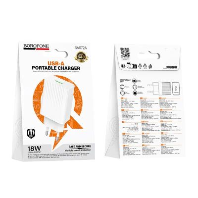 Лот: 25794682. Фото: 1. СЗУ BOROFONE BAS72A 1A QC3.0 PD20W... Зарядные устройства, блоки питания, адаптеры сетевые для смартфонов