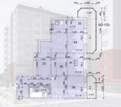Лот: 21107584. Фото: 1. Продажа Квартира Абакан, Генерала... Квартиры, студии