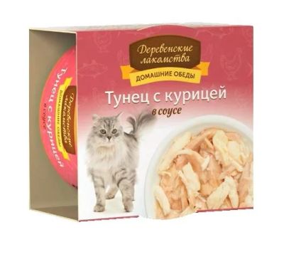 Лот: 14278982. Фото: 1. Деревенские лакомства Тунец с... Корма