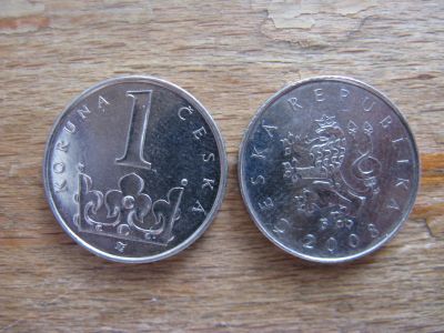 Лот: 21082140. Фото: 1. Монеты Европы. Чехия 1 крона 2007... Европа