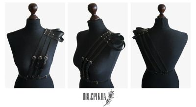 Лот: 7094401. Фото: 1. Портупея из натуральной кожи. Другое (женская одежда)