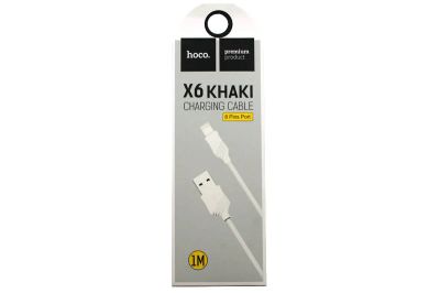 Лот: 9988525. Фото: 1. Кабель Hoco X6 Apple 8pin - USB... Дата-кабели, переходники