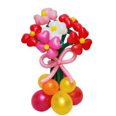 Лот: 3738436. Фото: 1. Букет цветов из шариков сердечек... Воздушные шары