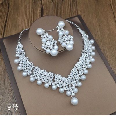 Лот: 9923989. Фото: 1. Свадебный набор: колье и серьги. Комплекты изделий