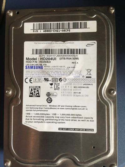 Лот: 16054558. Фото: 1. HDD (жесткий диск) 2TB Samsung... Жёсткие диски (HDD)