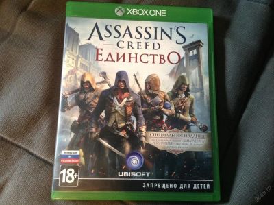Лот: 5945752. Фото: 1. Assasins creed единство XBOX ONE. Игры для консолей