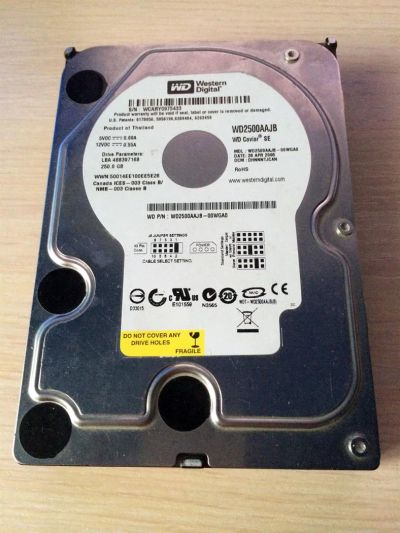 Лот: 3940309. Фото: 1. HDD IDE Western Digital 250Gb... Жёсткие диски (HDD)