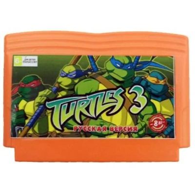 Лот: 7271377. Фото: 1. Картридж Dendy Turtles 3 . Новый... Игры для консолей