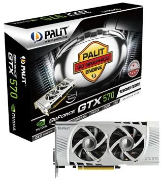 Лот: 2694117. Фото: 1. 1280Mb Palit GTX 570 Sonic 320... Видеокарты