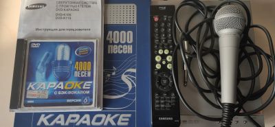 Лот: 19978393. Фото: 1. DVD-плеер караоке Samsung DVD-K115. DVD, Blu-Ray плееры