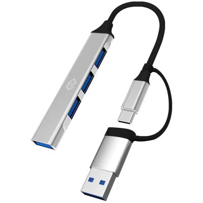 Лот: 25010294. Фото: 1. USB_Хаб 4xUSB_2.0 Digma DHUB-4USB-AC-2... USB хабы