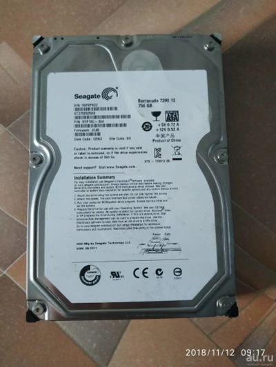 Лот: 13522440. Фото: 1. Жесткий диск Seagate Barracuda... Жёсткие диски