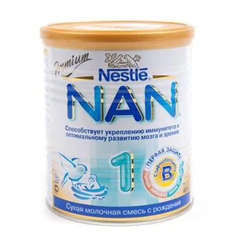 Лот: 4585555. Фото: 1. Смесь NAN 1, 3 банки по 800 гр... Детское питание