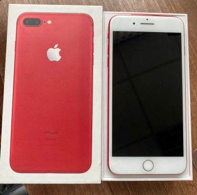 Лот: 16530888. Фото: 1. Apple iPhone 7 Plus 128GB Red. Смартфоны