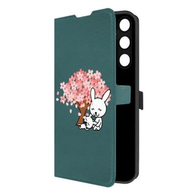 Лот: 25043832. Фото: 1. Чехол Krutoff Eco Book "Кролики... Чехлы, бамперы