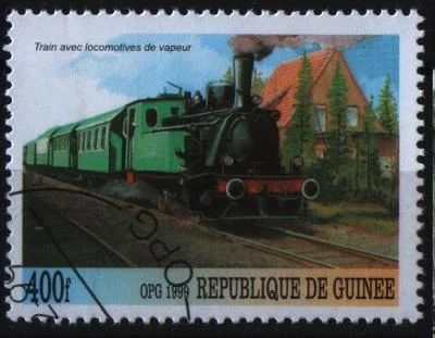 Лот: 7636914. Фото: 1. Гвинея 1999г ЖД. Марки