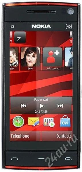 Лот: 696775. Фото: 1. Nokia X6 16Gb Black Navi. Смартфоны