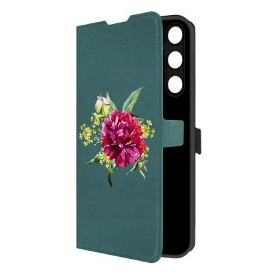 Лот: 25043815. Фото: 1. Чехол Krutoff Eco Book "Цветочная... Чехлы, бамперы