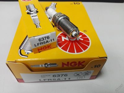 Лот: 6689873. Фото: 1. Свеча зажигания NGK 6376 LFR5A-11... Электрооборудование