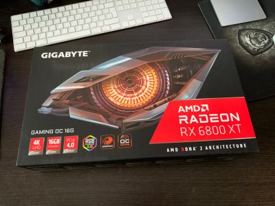 Лот: 19622285. Фото: 1. 16GB RX 6800 XT Gigabyte 3-fan... Видеокарты