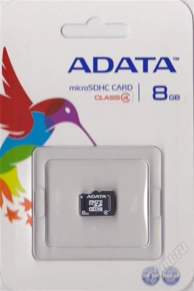 Лот: 1058485. Фото: 1. MicroSD/ SDHC 8 GB Карта памяти... Карты памяти