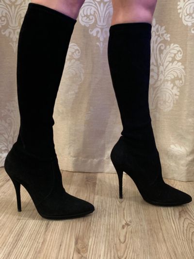 Лот: 14953807. Фото: 1. Женские сапоги-чулки Casadei 2. Сапоги