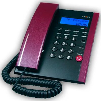 Лот: 4977481. Фото: 1. Телефонный аппарат Texet ТХ-208М. Проводные телефоны