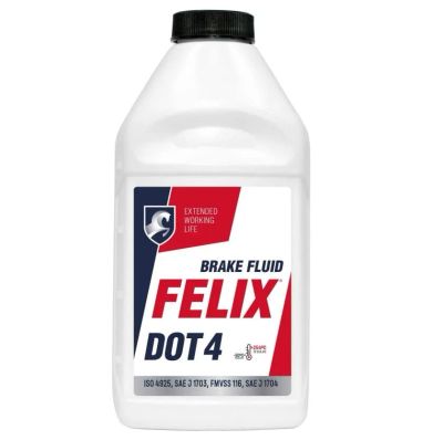 Лот: 16267304. Фото: 1. Тормозная жидкость Felix DOT4... Масла, жидкости