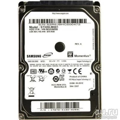 Лот: 13277993. Фото: 1. Жесткий диск HHD Samsung 320Gb... Жёсткие диски (HDD)