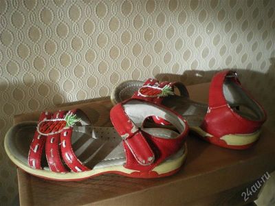 Лот: 1283723. Фото: 1. босоножки с ананасами. Босоножки